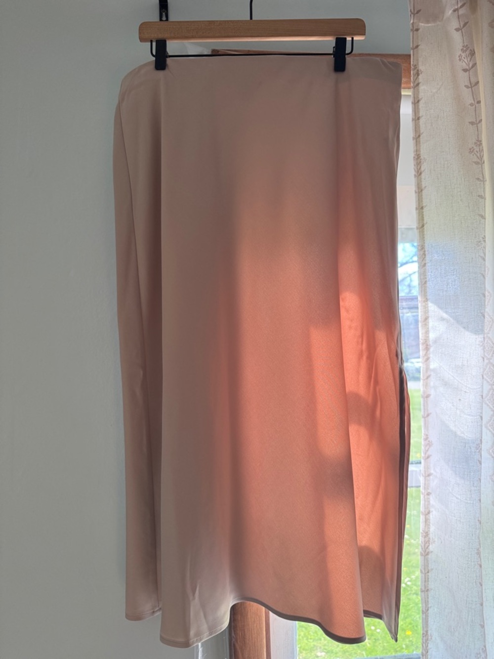 a new day Taupe Satin-Look Skirt